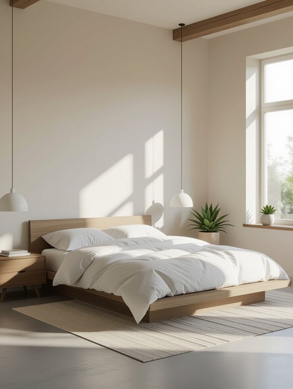 serene minimalist bedroom design