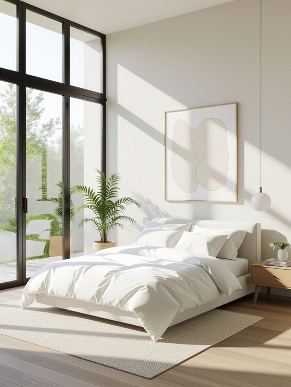 serene minimalist bedroom retreat