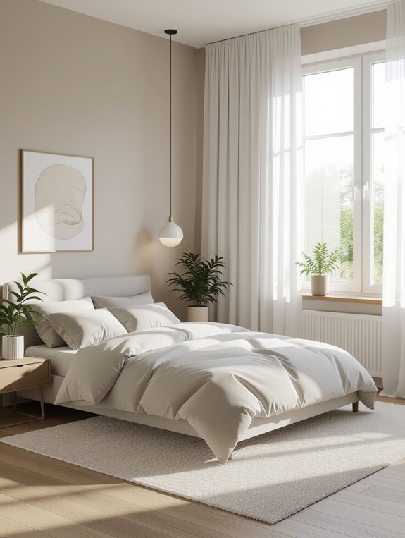 serene minimalist bedroom retreat