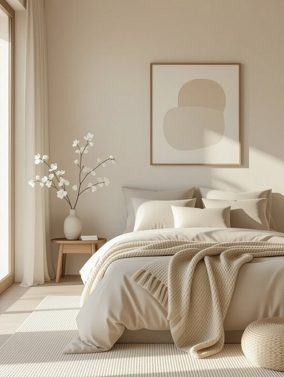 serene minimalist beige decor