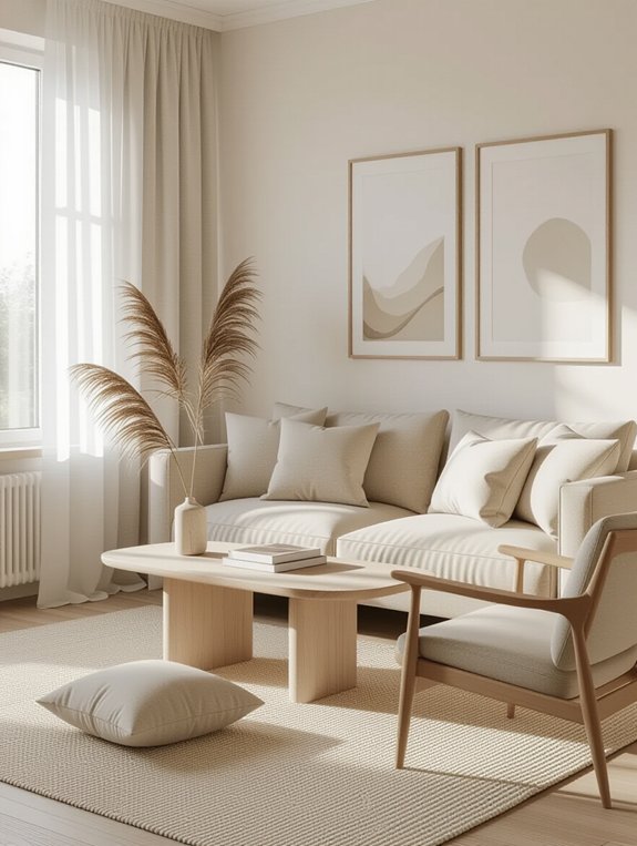 serene minimalist neutral decor