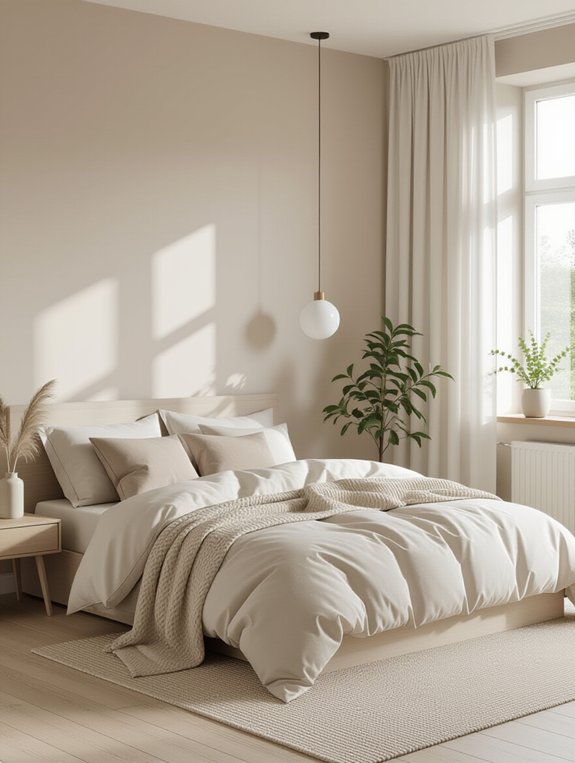 serene minimalist neutral palette