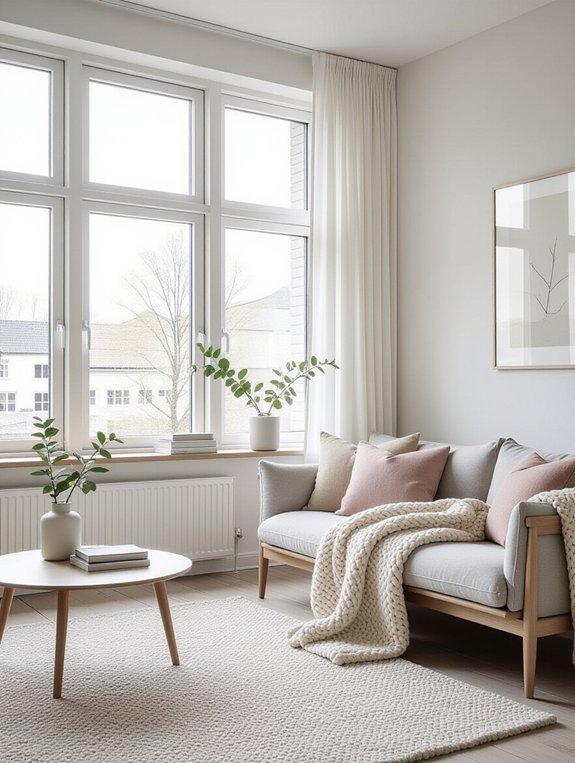 serene minimalist scandinavian retreat