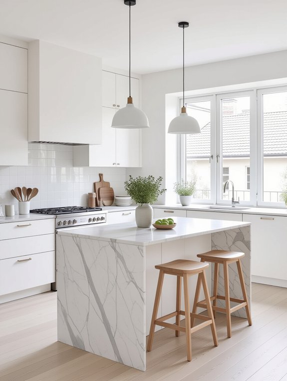 serene scandinavian kitchen design