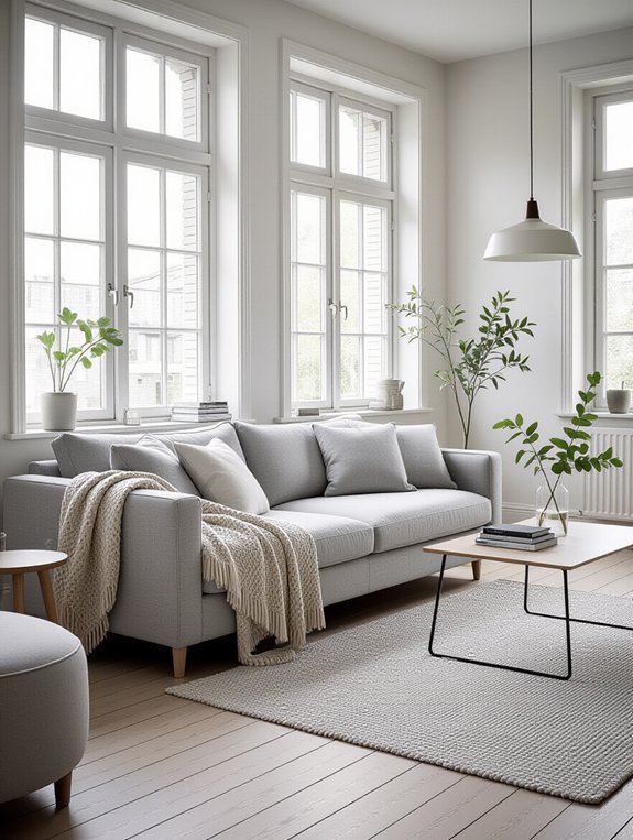 serene scandinavian living room