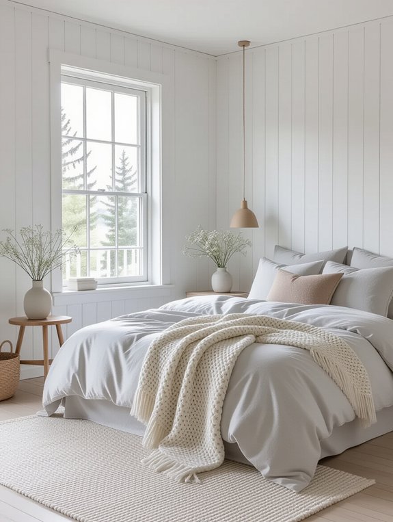 serene scandinavian minimalist retreat