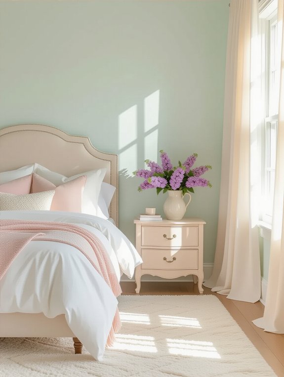 serene soft pastel decor