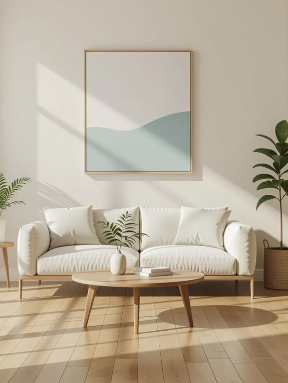 simple calming wall art