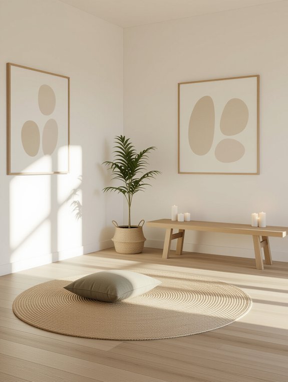 simple functional calming decor