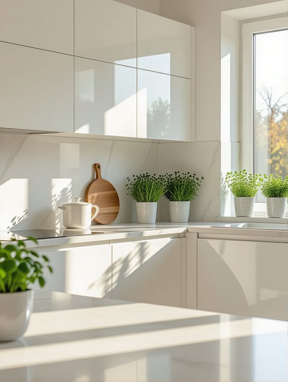 sleek contemporary kitchen design