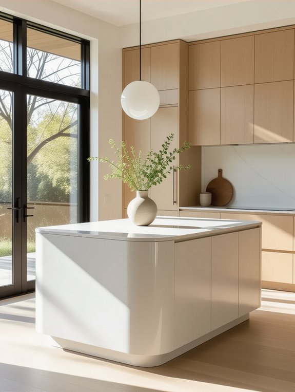 sleek functional kitchen design