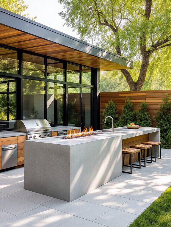 sleek functional outdoor design