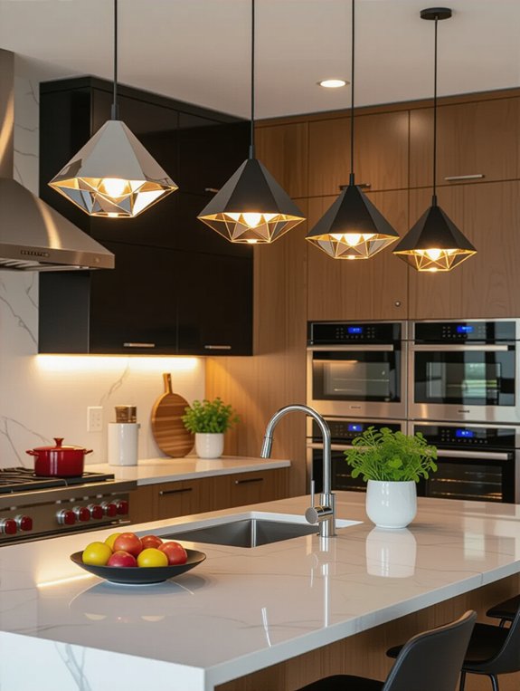 sleek modern flush mounts