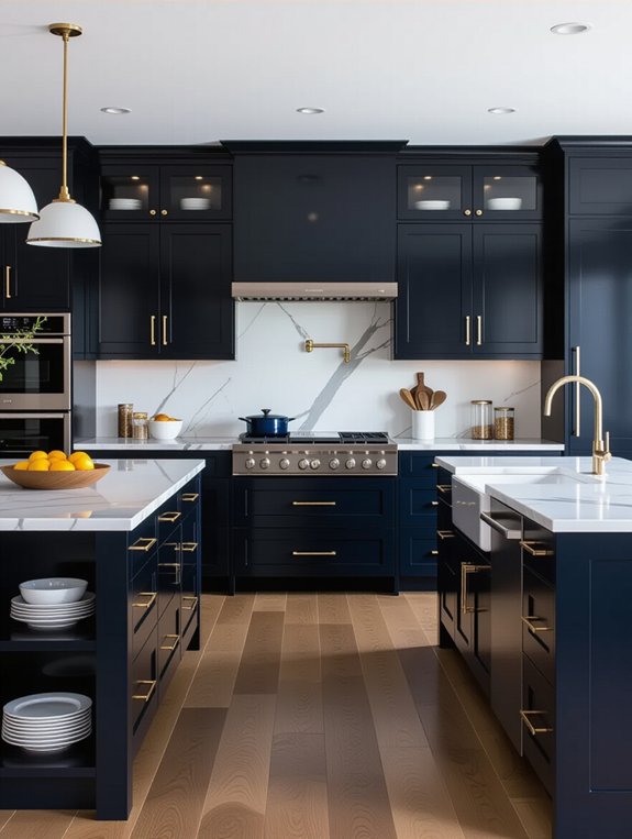 sleek modern high gloss finishes