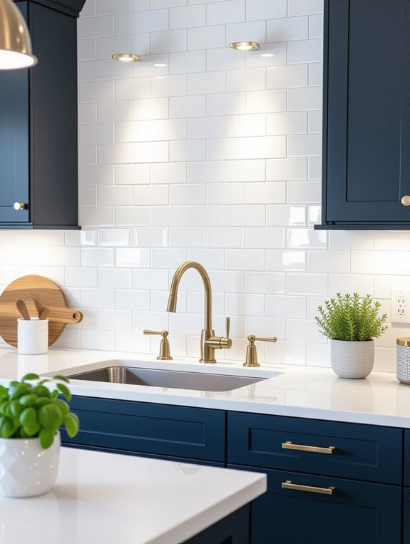 sleek modern kitchen backsplashes