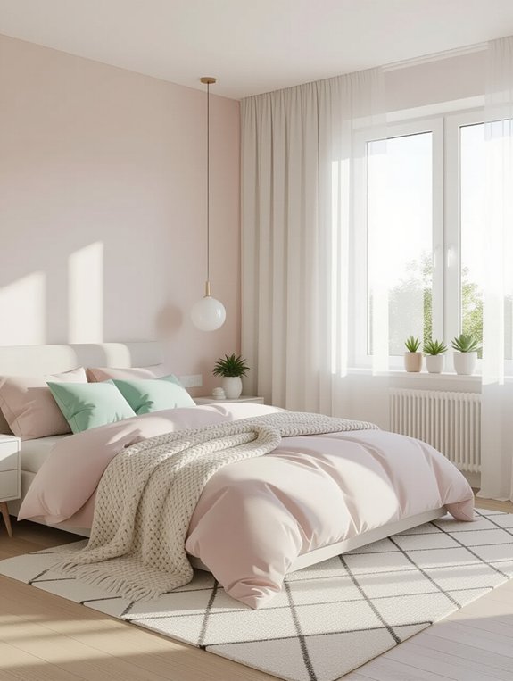 soft pastel bedroom retreat