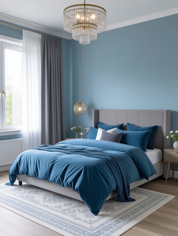 soothing blue gray decor