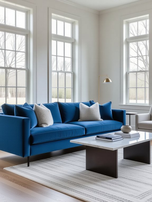 sophisticated blue gray decor