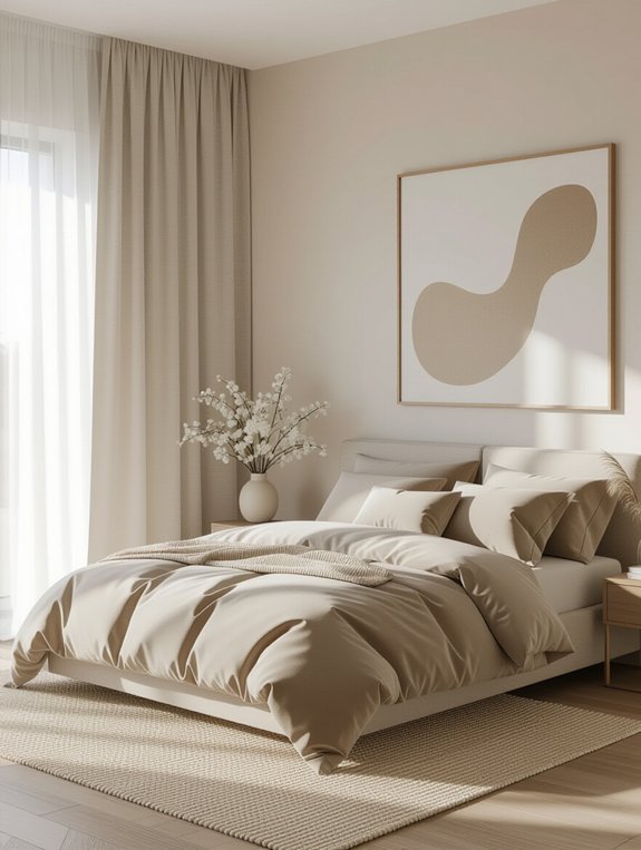 sophisticated neutral bedroom design