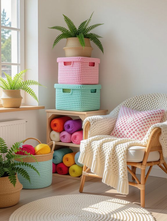 stylish crochet storage solutions
