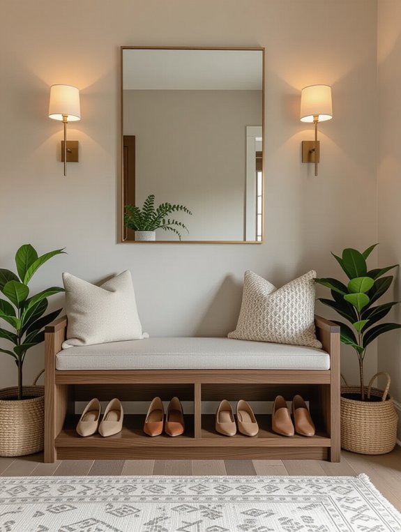 stylish functional entryway storage