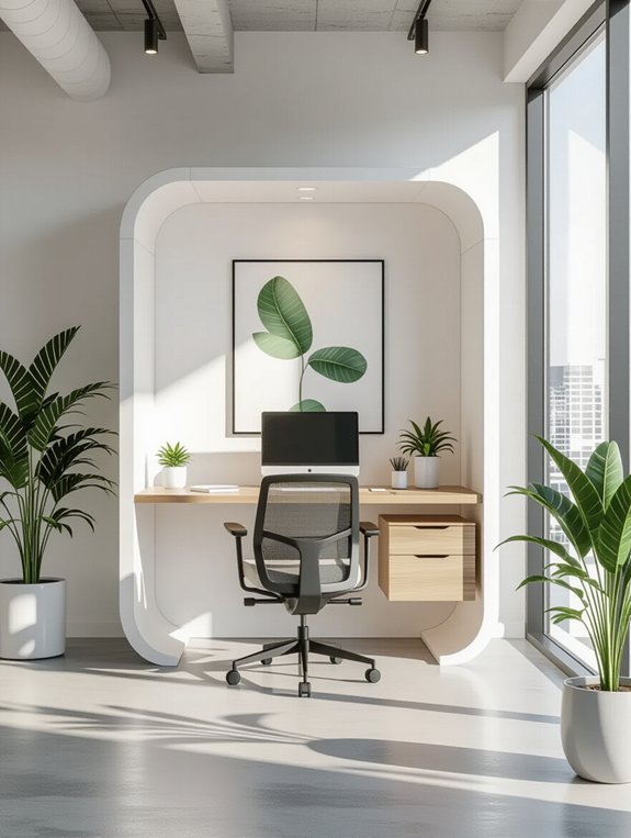 stylish functional work environment