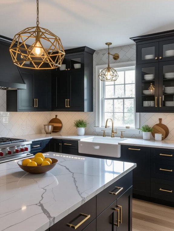 stylish kitchen fixtures enhancement