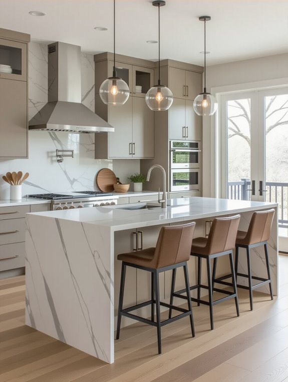 stylish multi functional kitchen islands