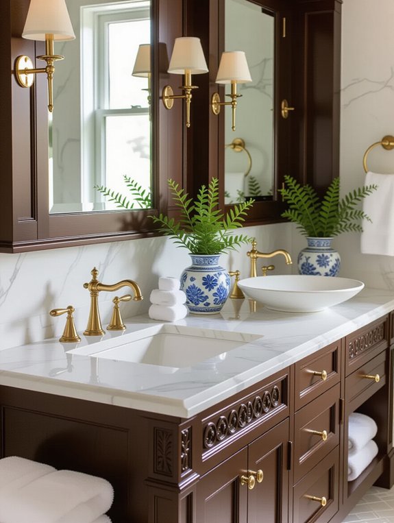 stylish shared bathroom convenience