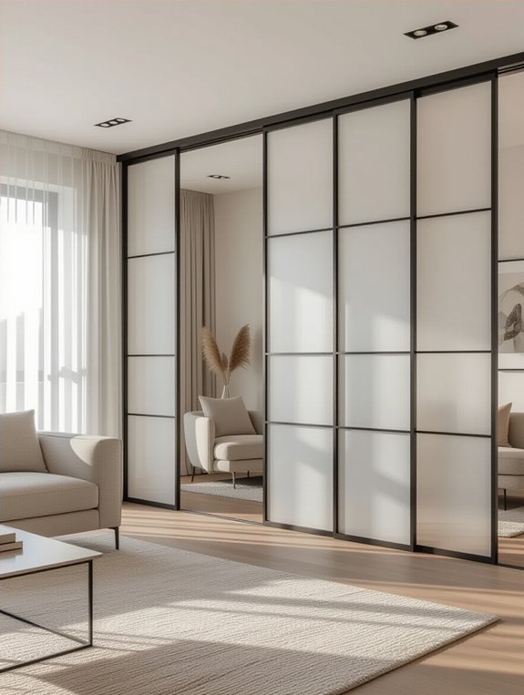 stylish space saving sliding doors