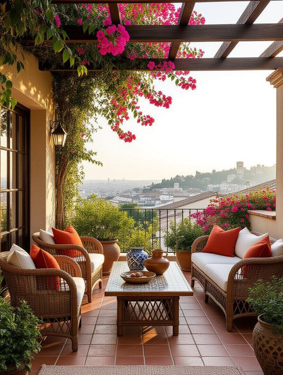 sun soaked mediterranean rooftop oasis