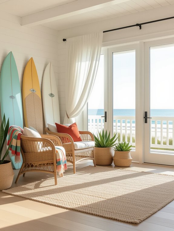 surfboard inspired home decor ideas