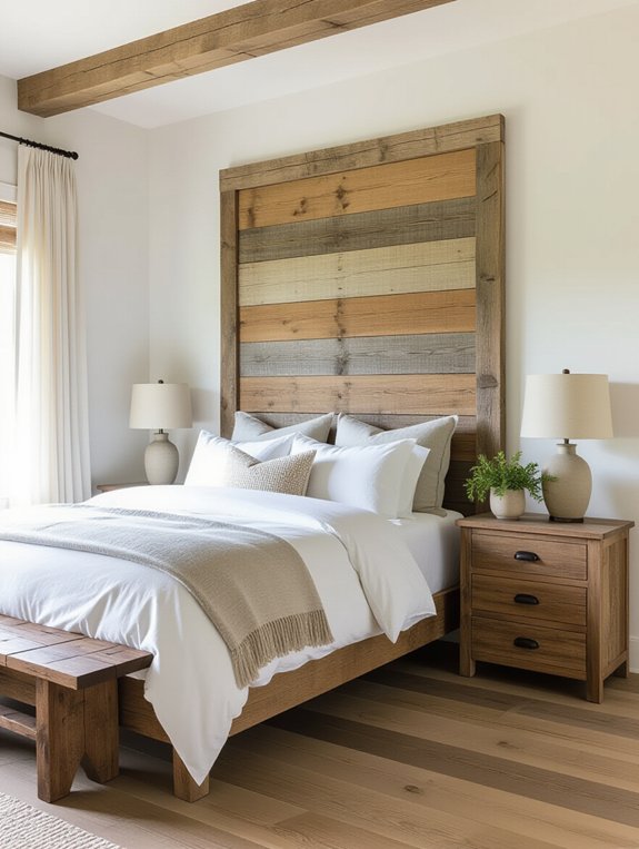 sustainable rustic bedroom design