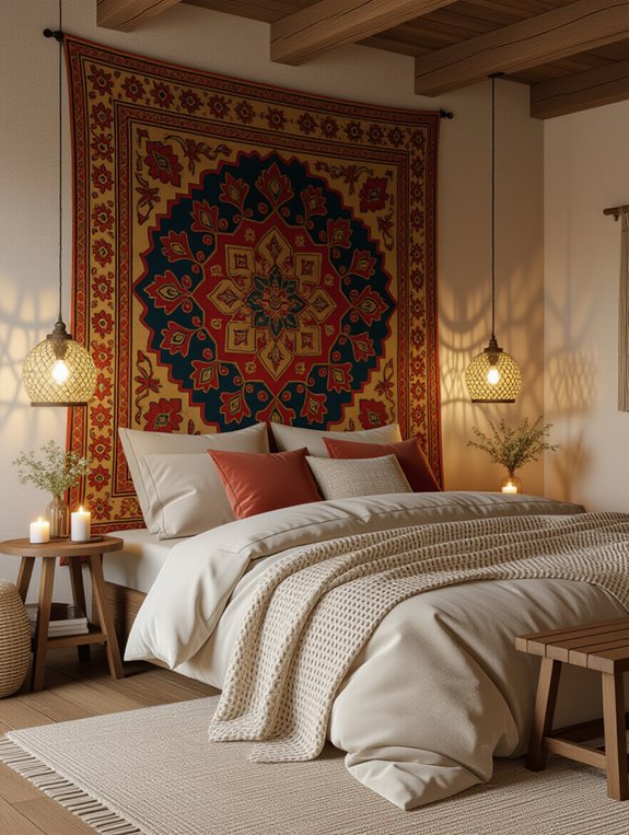 tapestry feature wall ideas