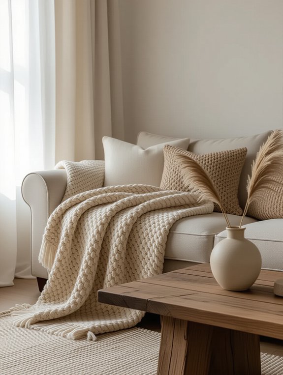 textured blankets enhance comfort