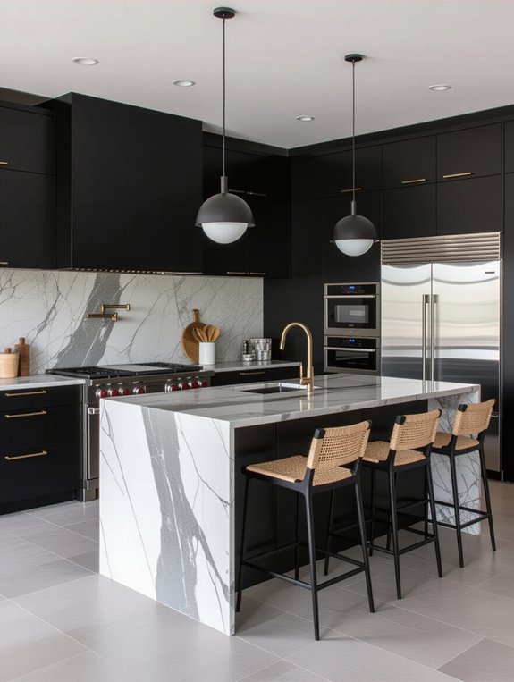 textured finishes enhance kitchens