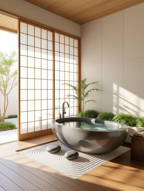 tranquil asian zen bathroom