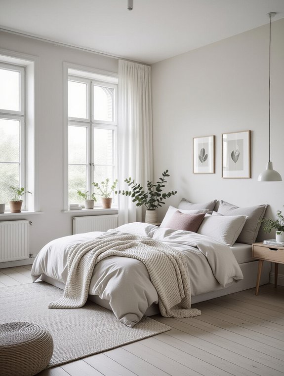 tranquil scandinavian bedroom design