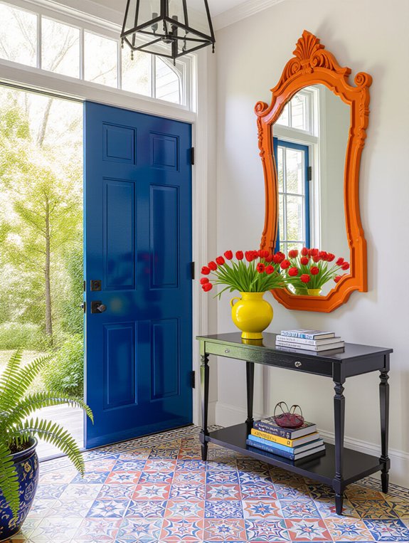transform entryway with color