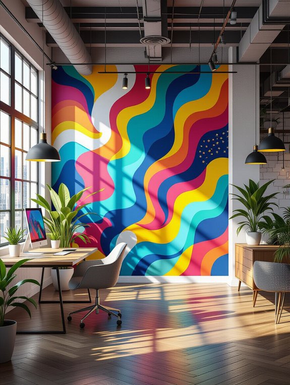 transformative office wall murals