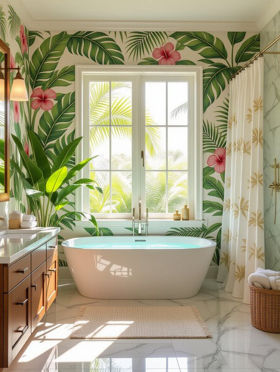 tropical bathroom decor ideas