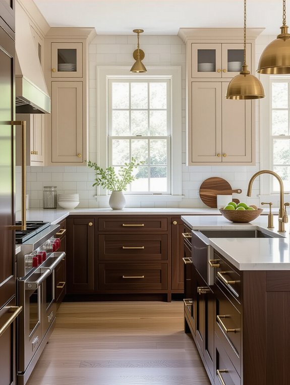 two tone cabinet combinations