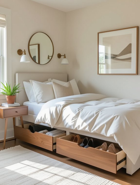 under bed storage solutions organized