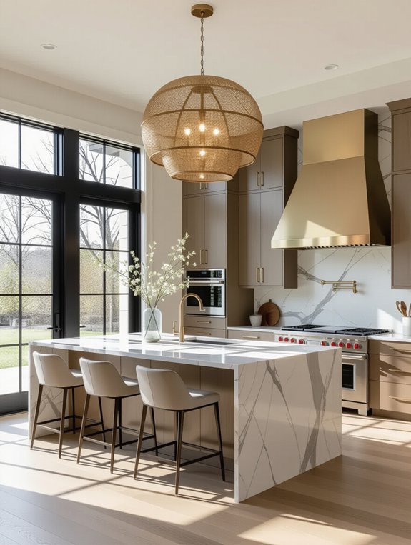 unique lighting transforms kitchens