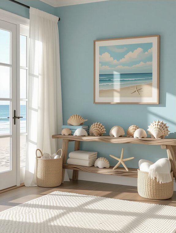 unique shell display ideas