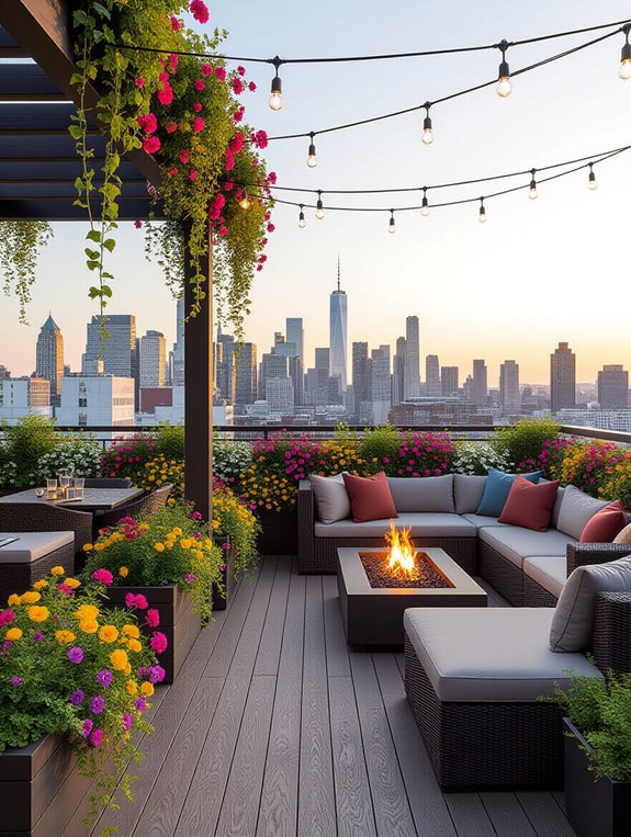 urban rooftop garden retreat