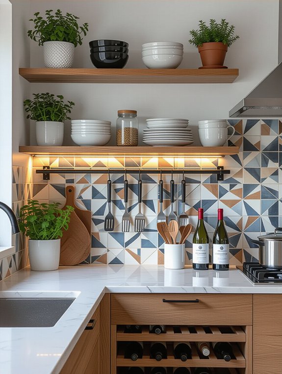 utilize wall space creatively