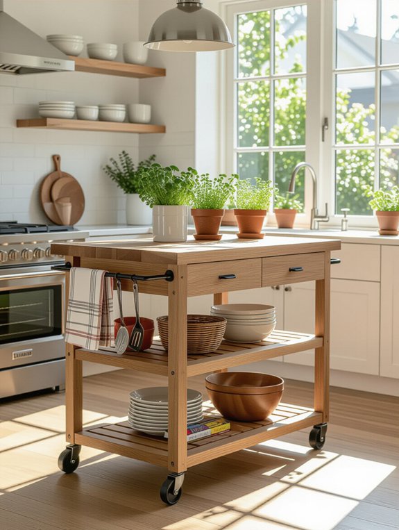 versatile kitchen cart island