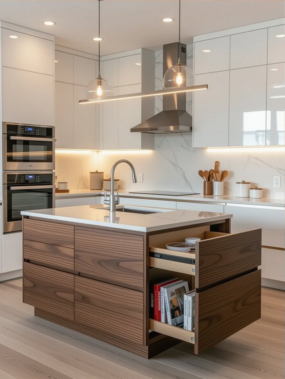 versatile kitchen island storage