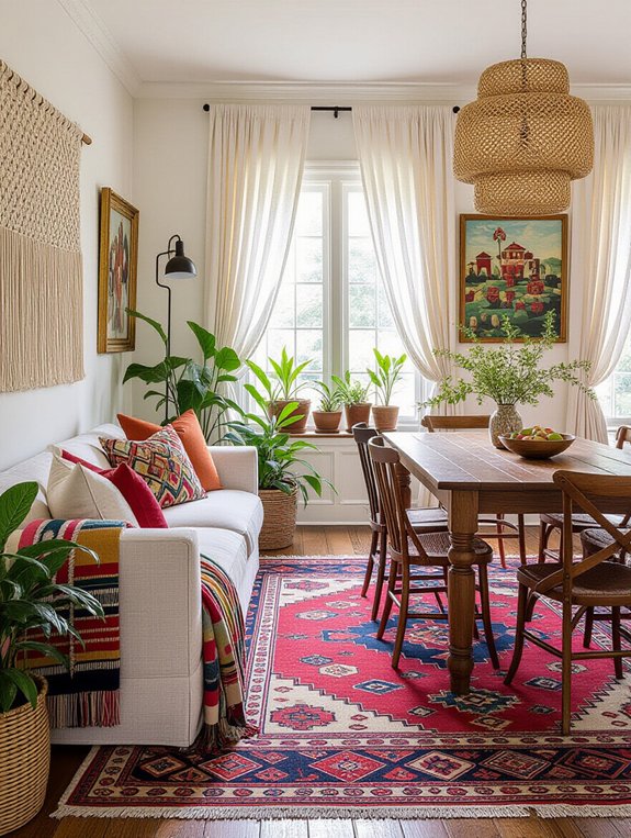 vibrant bohemian eclectic decor